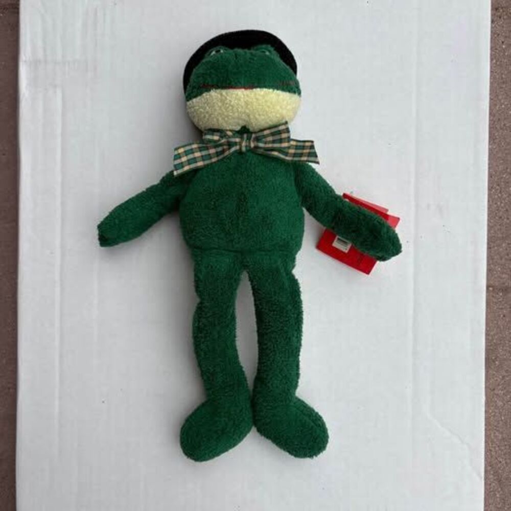 Russ Fergie green frog plush toy nwt